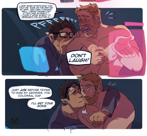 radicles-art: YOU DIDNT THINK ID FORGET… THORBRUCE WEEK BABBEYin which they watch dumbo for t