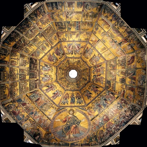 canforasoap:Various Artists (Coppo di Marcovaldo, Cimabue, Meliore, Maestro della Maddalena, Andrea Tafi among them), Mosaic ceiling (started 1270 - completed around 1300); Dome of the Florence Baptistery