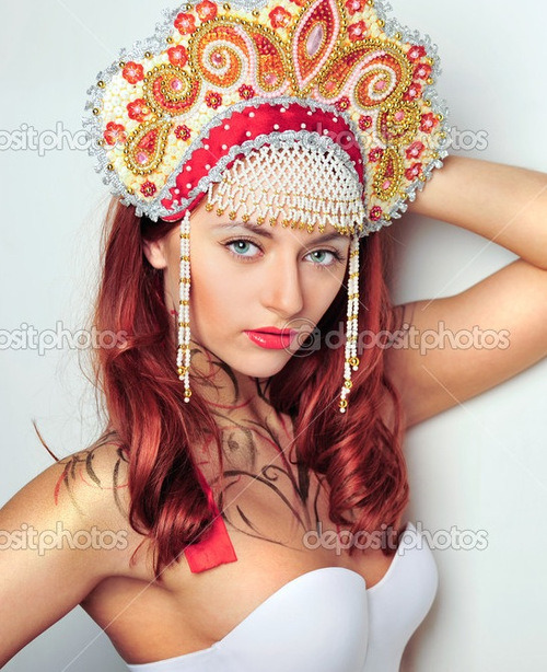 misandry-mermaid:Russian kokoshnik:Tiara:Flower adult photos