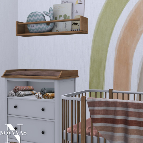 SOLEADO BEDROOM31 new meshes (some meshes are high poly) + wallpapertoddler bed (frame, mattress, bl