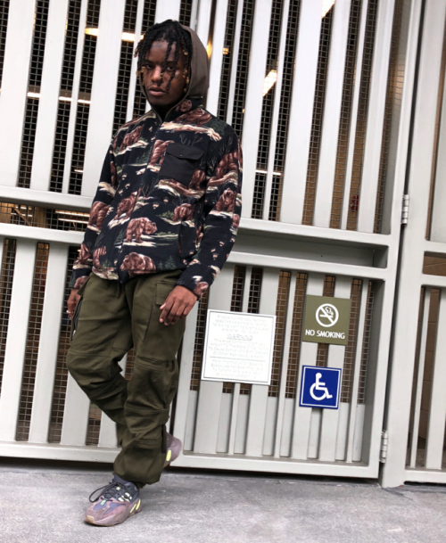 Ian Connor in Los Angeles March 2nd Wearing Supreme Bear Fleece 2006 Sample and Sample Yeezy Wave Ru