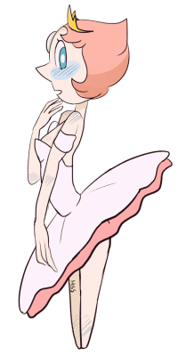 misspolycysticovaries:i made a ballerina AU were pearl was used as a ballerina back at homeworld to entertaint the diamonds and superiors, and she of course fell in love with rose.