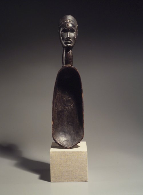 Feast ladle (wunkermian) of the Dan people, Liberia.  Artist unknown; late 19th-early 20th century. 