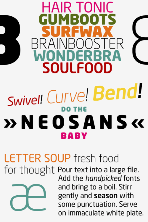 Neo Sans - Ultra Modern Sans Serif Type Family Originally, Neo Sans started as a custom type design project for the client of a branding agency. The client asked for a very modern and futuristic type family. However, the project was not realized but...