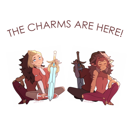 As many of you have guessed, I’ve turned the girls into doublesided charms! Grab them here and snatc