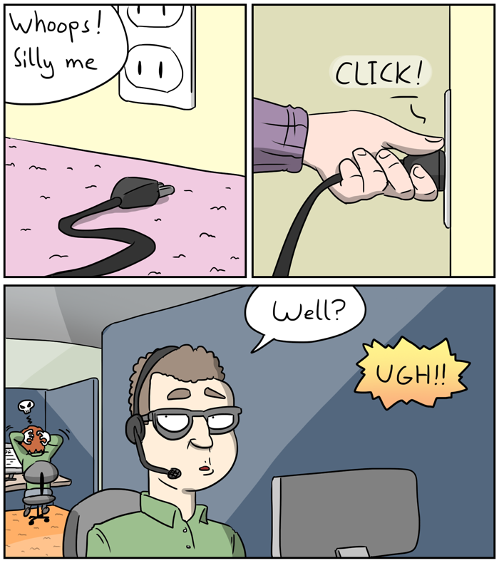 itsthetie:Life support tech support’s a nightmareBonus panel / facebook / patreon