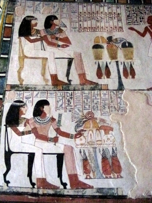 Ancient Egyptian paintings from the tomb of Menna, late reign of Thutmose IV - early reign of Amenho