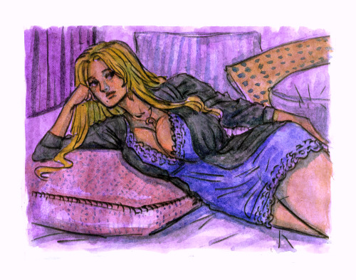 kat-ran: и еще одна прекрасная дама прекрасно лежащая на прекрасной кровати среди прекрасных подуш