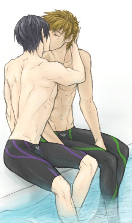 yaoiobsessednerd:  HaruMako by PhoenixRising