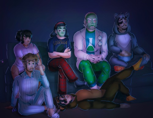 🎞🍿Day Three: Movie Night (alt Prompt)🍿🎞