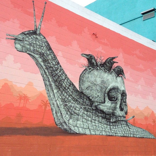 instagram:  Creating Murals of Imagined Creatures the Whole World Can See with @alexis_diaz