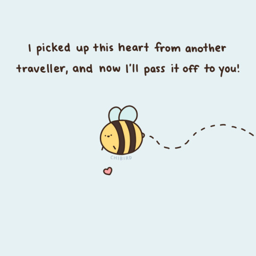 Porn chibird:  You can pass the bee heart to someone photos