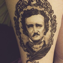 tattoos-org:  My Edgar portrait tattoo on