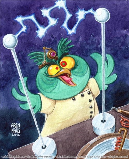  №482: Mad science owl. 