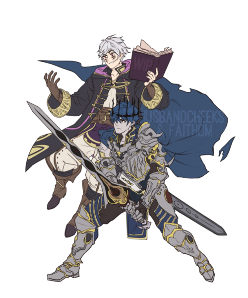 wontonton: WIP of the next Fire Emblem acrylic stand @faithom and I are collabing on&ndash