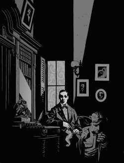 slobbering:  Mike Mignola ~ “H.P. Lovecraft”