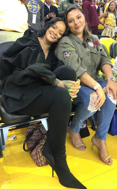 NBA: @rihanna & @JennnRosales courtside for Game 1 of the #NBAFinals 