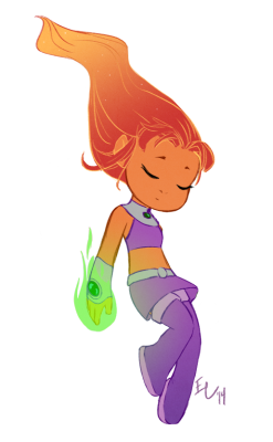 vasirasart:Colored a Starfire doodle before