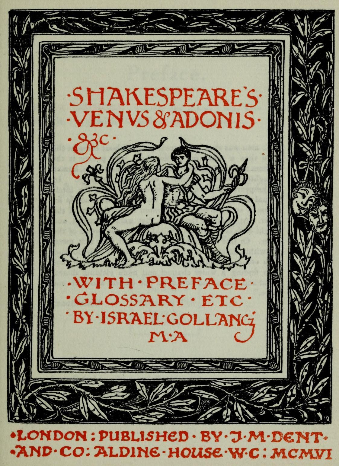 cair–paravel: Frontispieces for J. M. Dent’s Temple Shakespeare series (1899):