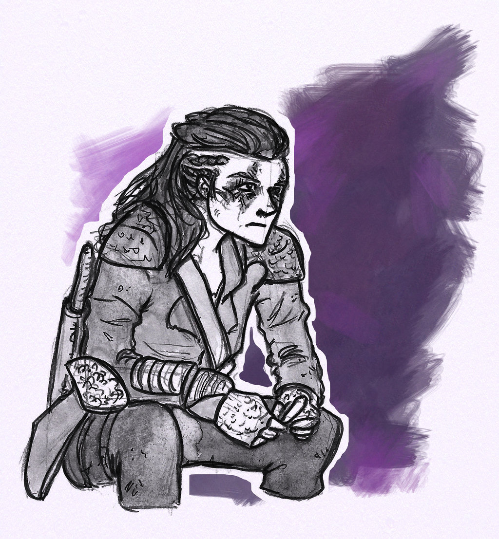 the100-art:  Grounder Girl by TessCas  “Octavia Blake from the TV Show ‘The 100’