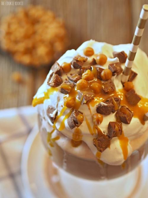 confectionerybliss:Frozen Caramel Hot Chocolate • The Cookie Rookie 