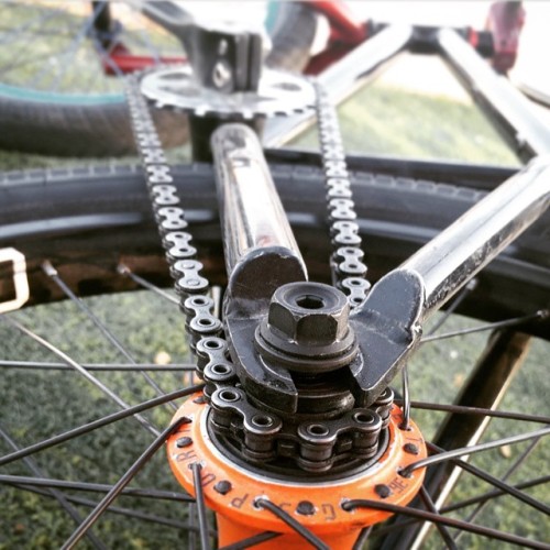 odysseybmx:Rad shot of the Hollow Key Chain courtesy of @metalwrath_crew. #odysseybmx #bmx