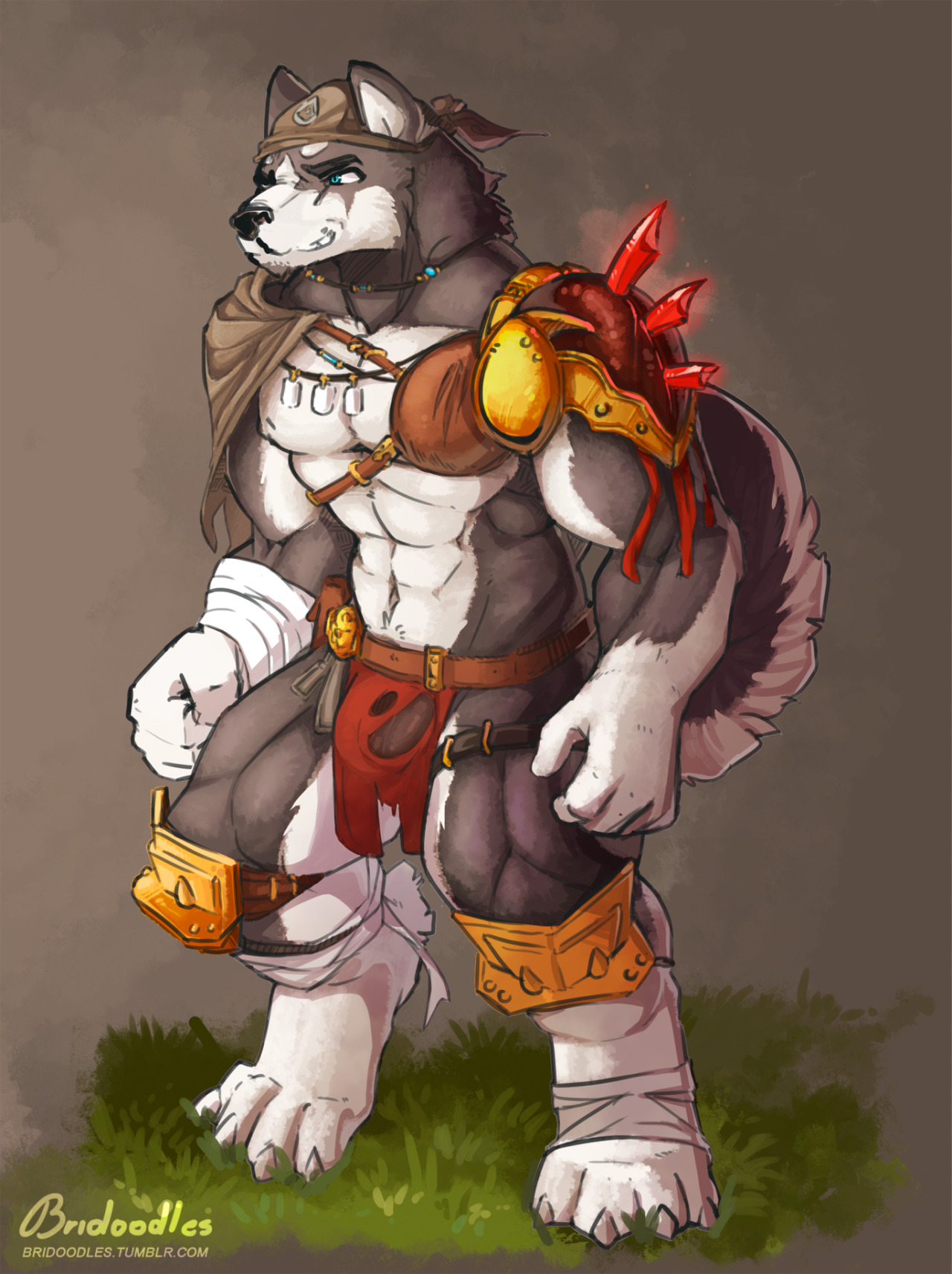 bridoodles:    AAAND done with the wolf from Kemo Coliseum game, love it ^^! Practicing