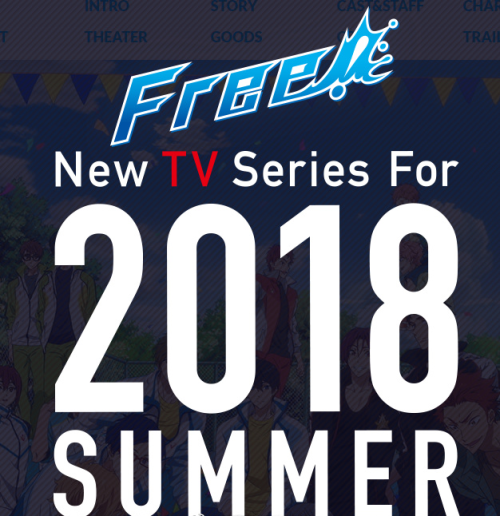 &ldquo;Free!&rdquo; SS3 New TV animation launched in July 2018!