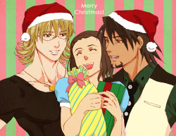 chipu-tan:  My T&B Christmas Art. Well,