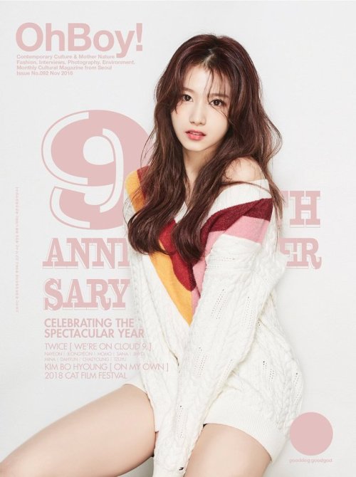 korean-dreams-girls:Sana (Twice) - OhBoy! Magazine Pics
