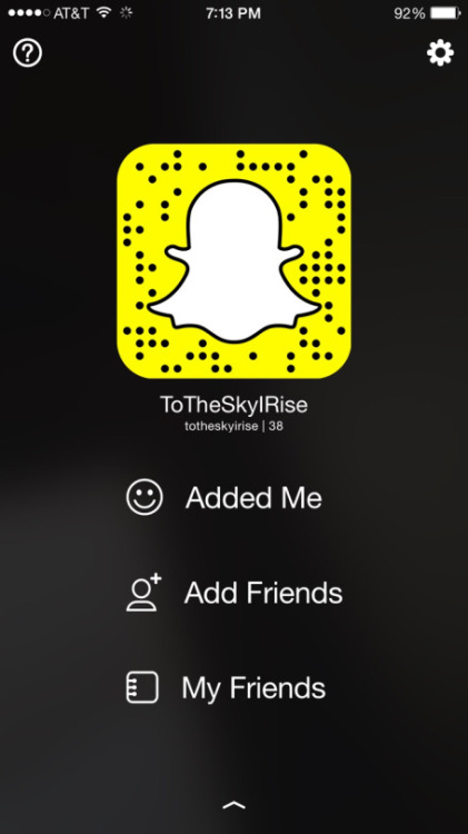 Hey guys! Add me and let’s snap!