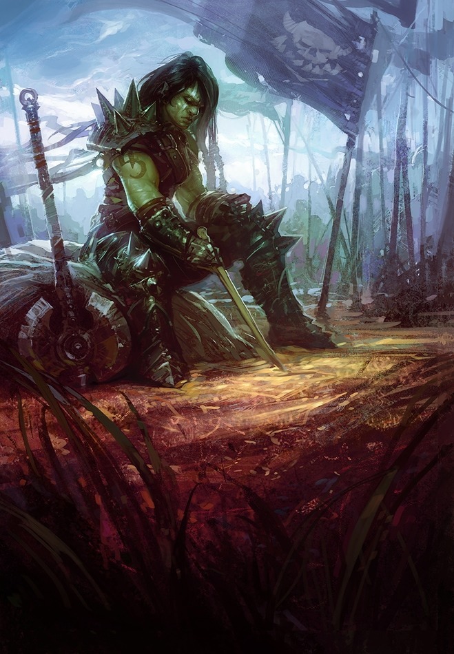 fallen-fighter-:  Orc  Orcs are aggressive, callous, and domineering. Bullies by