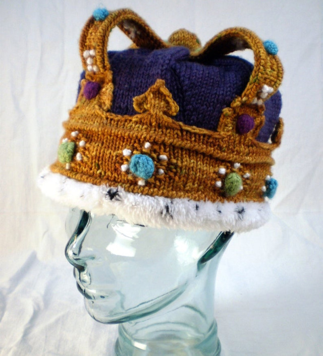 The Most Royal Crown You'll Ever Knit ... A Truly Magical, Marvelous, Magnificent Pattern ... There Are Not Enough M Words ......