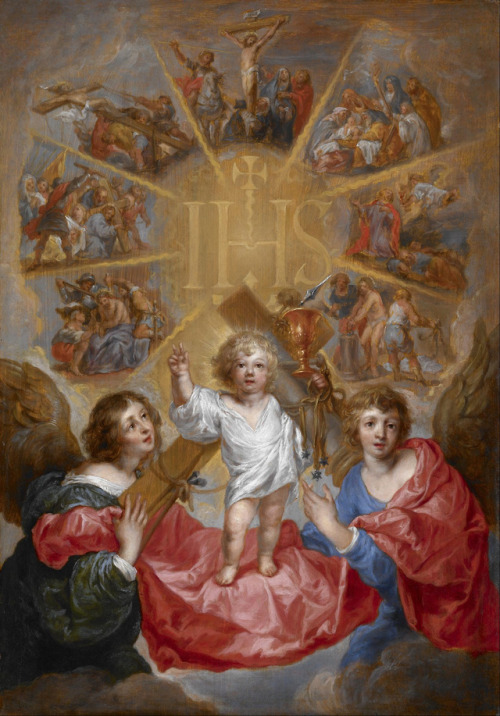La Glorificación del nombre de Jesus por Anthonis Sallaert, 1629-39.