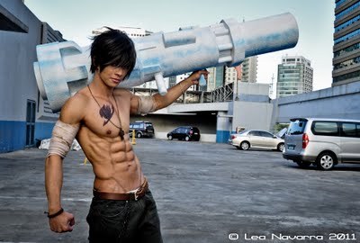 Porn Pics  cosplayer perfect abs 