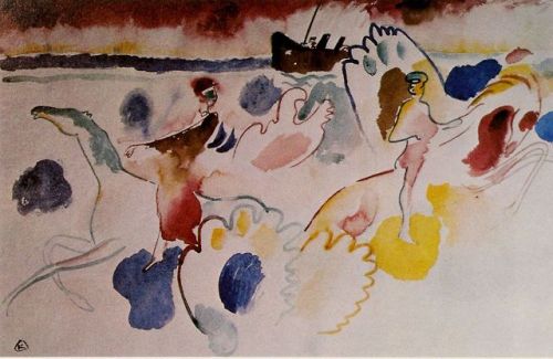 Wassily Kandinsky, Horseman on the Shore, 1910