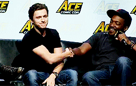 stevenrogered:Tom Holland FINALLY gets his revenge on Anthony Mackie