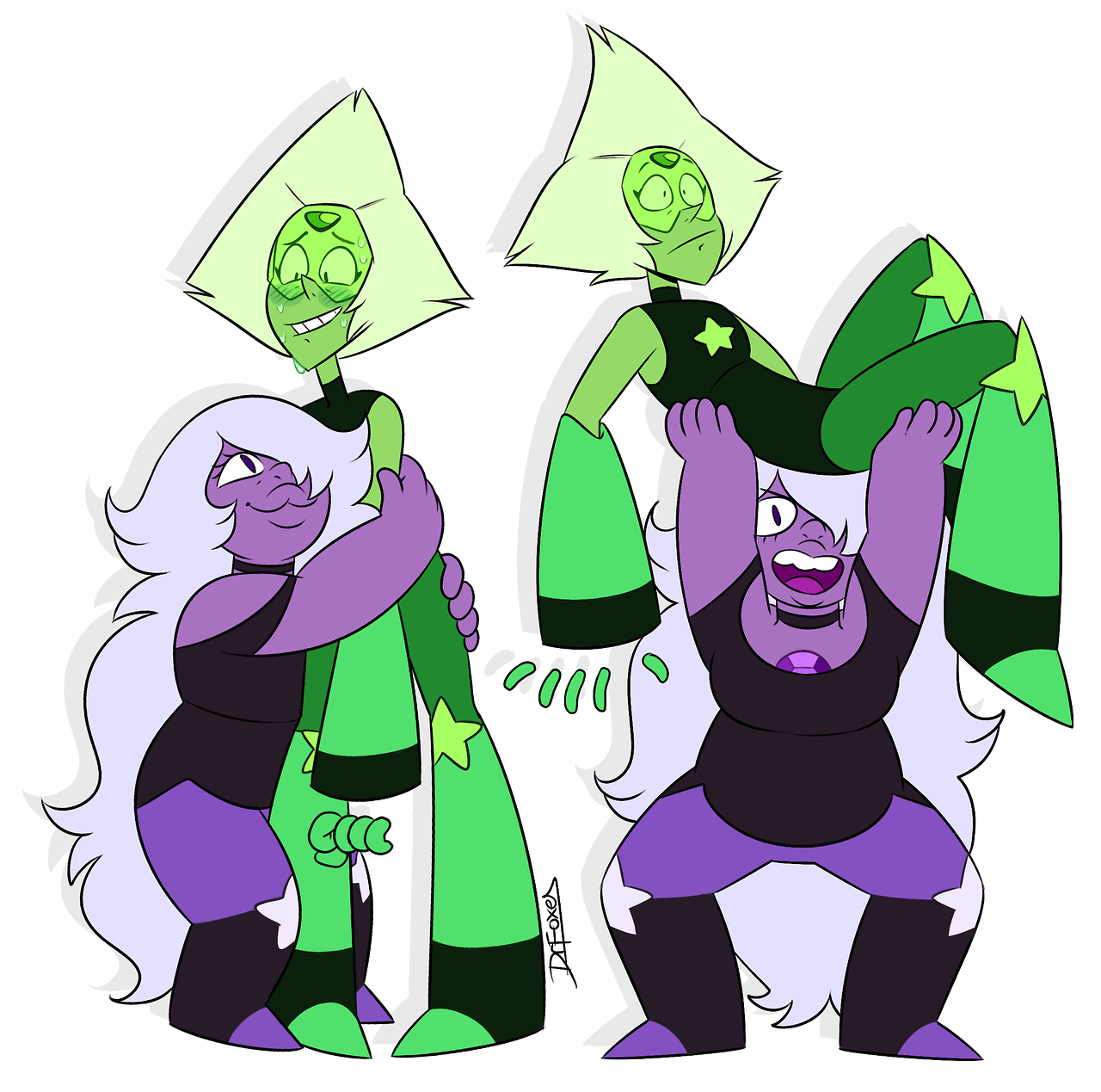 drfoxes:  Some Amedoots  ft. limb enhancers and alt outfits I designed for them 