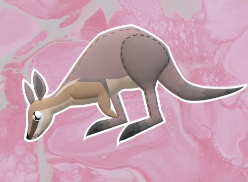 Had another go at paint 3d… I think I did better The bridled nailtail wallaby!