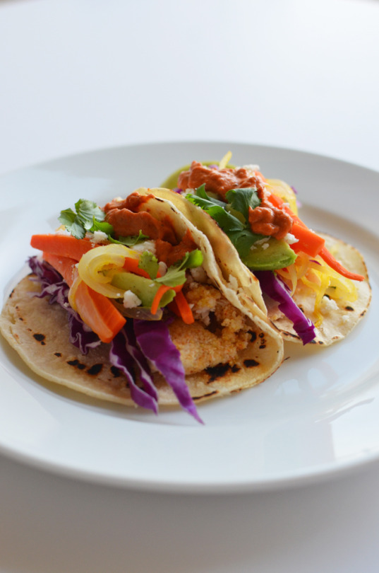 Fish Tacos With Creamy Chipotle Sauce