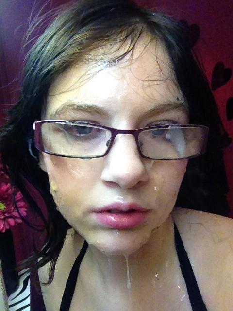 britishbukkake:  Jessico Lo in cum covered glasses.  Must have been a good party!