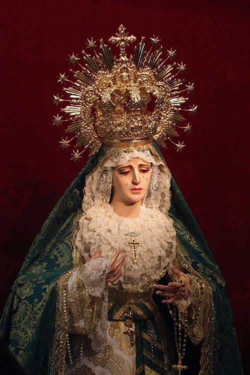b1oodborn:hail, holy queen, mother of mercy, our life, our sweetness and our hope. to thee do we cry
