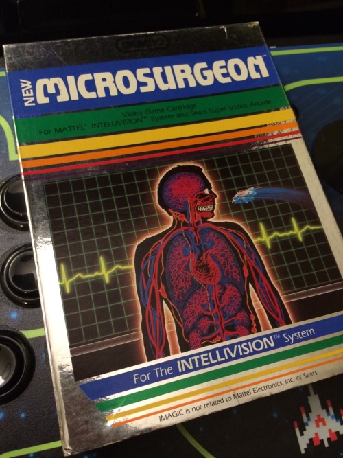 MICROSURGEONIntellivision 1982I’ve wanted this one for so long, and today I found it! Complete