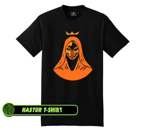 We’ve created a new add-on for our Chaos of Cthulhu Kickstarter campaign. It’s a new Hastur T-Shirt 