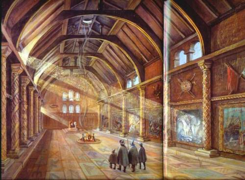 Golden Hall by Joan WyattAfter the Éothéod had settled in Rohan, the Second King of Rohan, Bregoson 