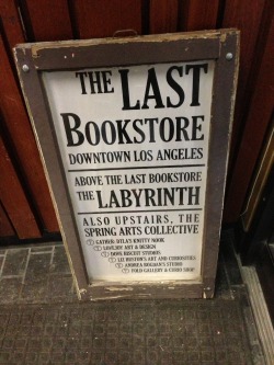 The Last Bookstore in Los Angeles, California.