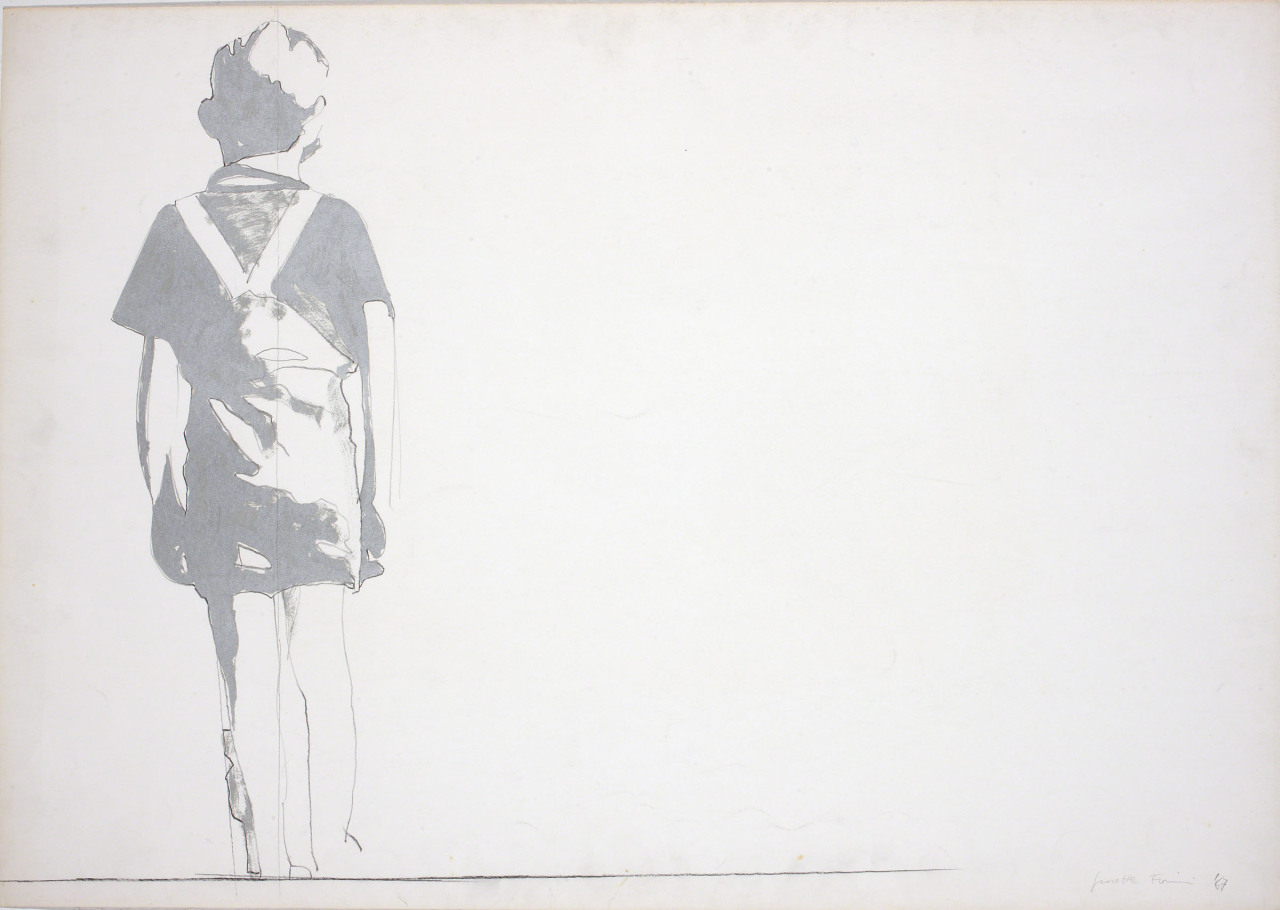 igormaglica:  Giosetta Fioroni (b.1932), Bambino solo / Alone Child, 1967.pencil