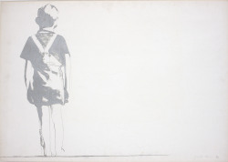 Igormaglica:  Giosetta Fioroni (B.1932), Bambino Solo / Alone Child, 1967.Pencil