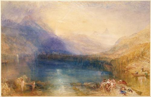 The Lake of ZugJoseph Mallord William Turner (British; 1775–1851)1843Watercolor over graphiteThe Met