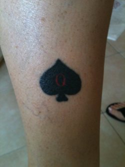 thegirlwiththespadetattoo:  Latina “Queen of Spades” branded. If you see this and your a BBC stop and talk to me.  Once again, it pays to advertise!  Thanks for the submission!